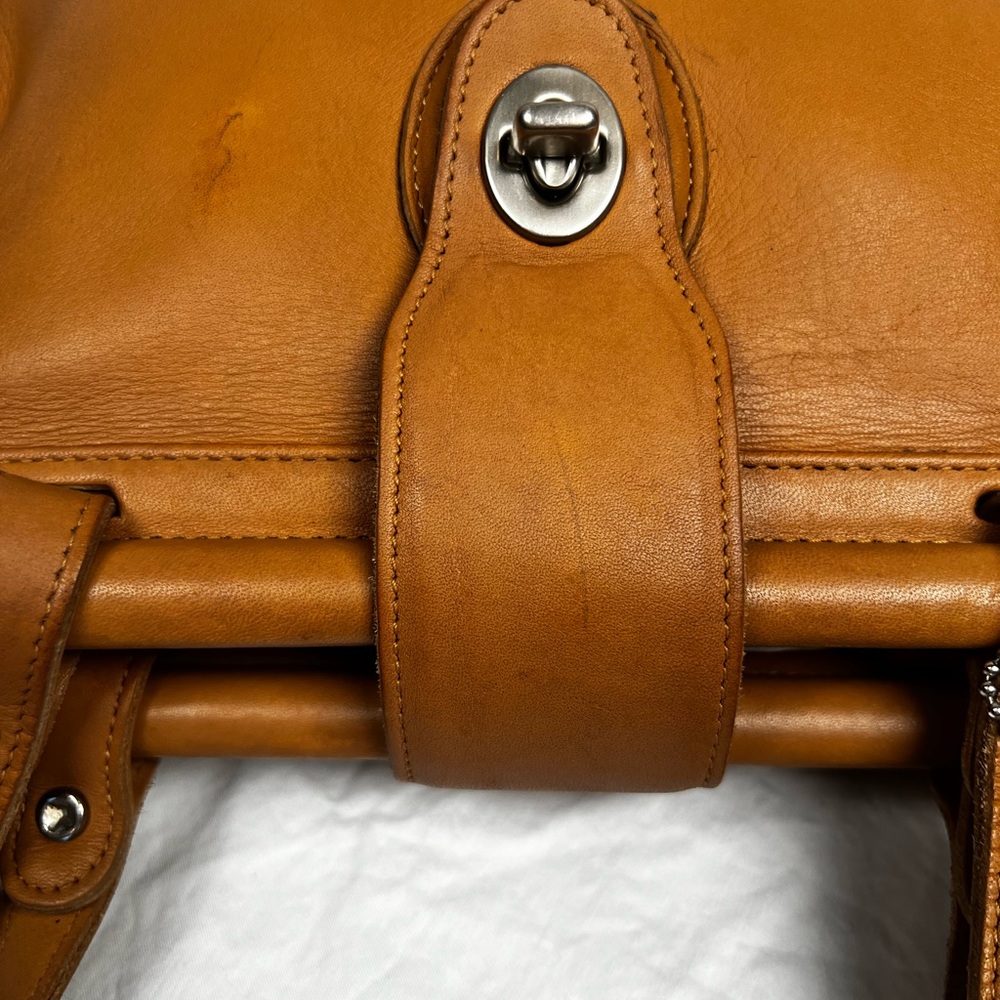 Vintage COACH British Tan Weston Shopper Tote Bag 9021 — Rare 2000 - Picture 13 of 15